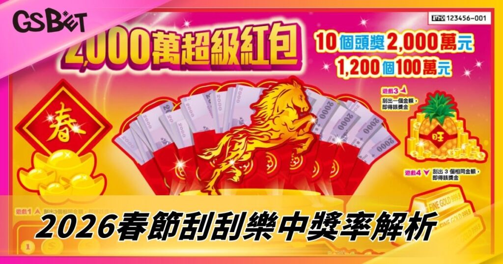 2026年春節刮刮樂